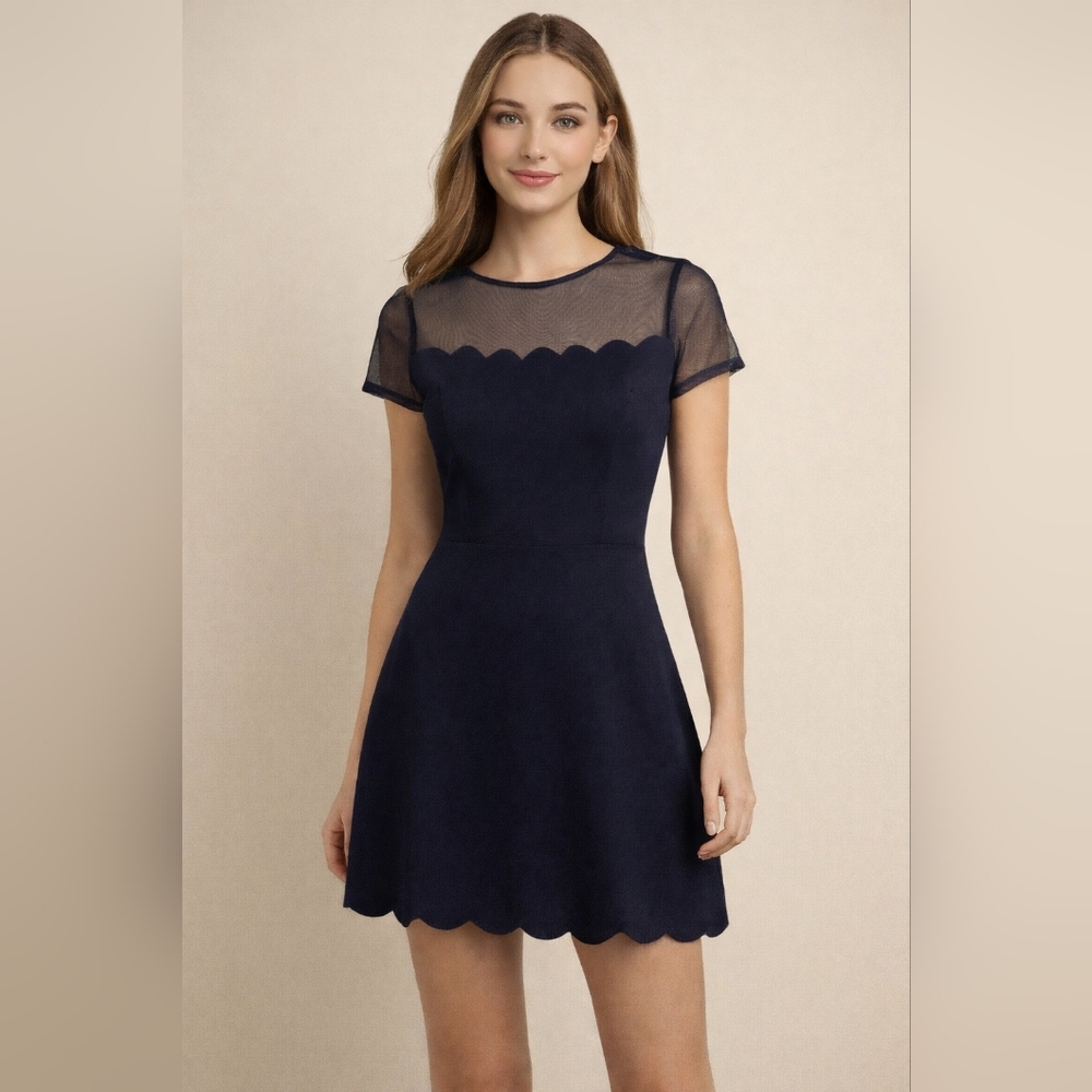 Elegant Navy Blue Dress